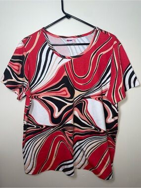 American Sweetheart 90s Abstract Top